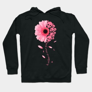 Daisy Skull In October We Wear Pink Breast Cancer Awareness Hoodie